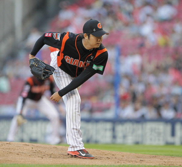 선발 장원준 선수